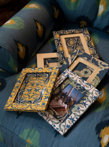 Marco de fotos dorado estilo chinoiserie