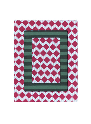 Red Striped Picture Frame