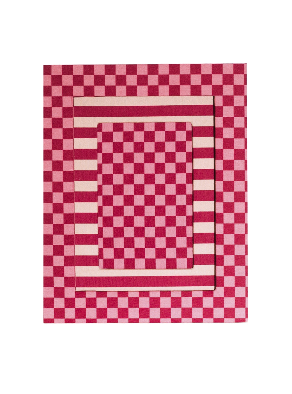 Porta-retrato Xadrez Vintage & Vinho