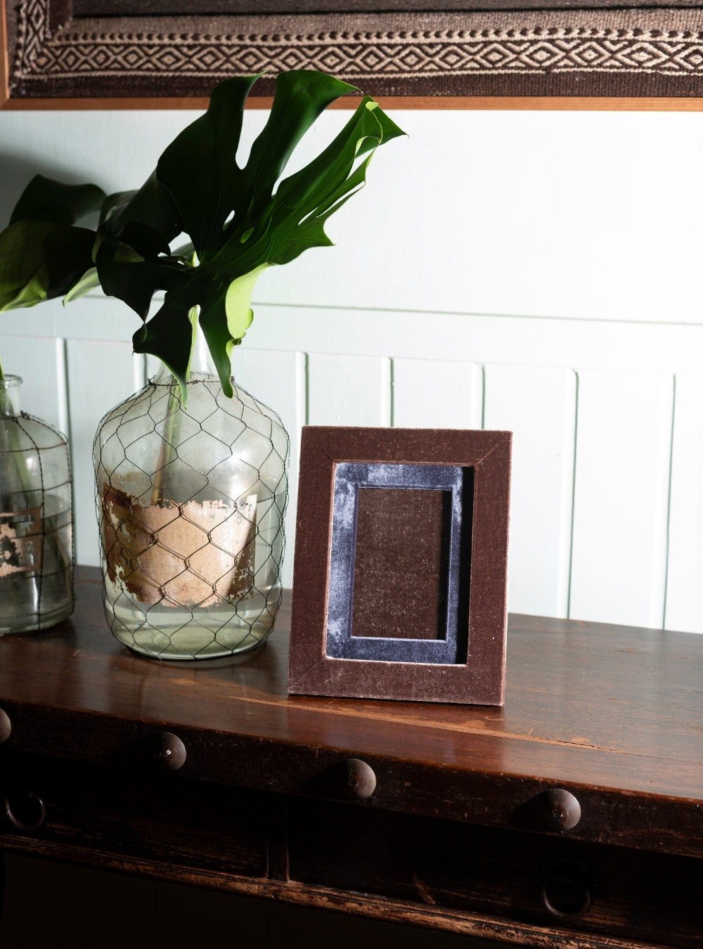 Porta-retrato Veludo Café