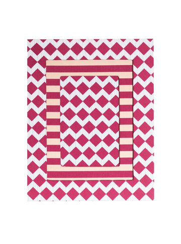 Red Striped Picture Frame