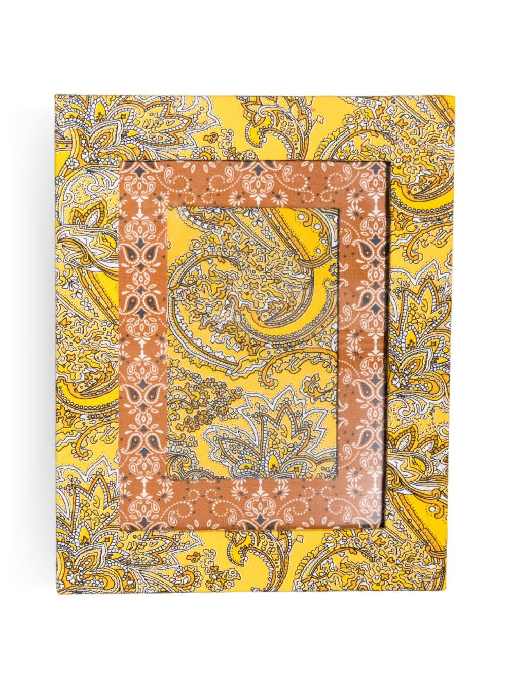 Porta-retrato Paisley Amarelo